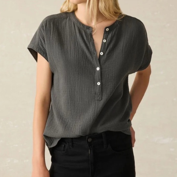 Faherty Tops - Faherty Dream 100% Organic Cotton Blouse Size XS
